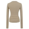 thumbnail image 5 of EDFBUYKRS Button Down Business Shirt Dress Shirts for Women Long Sleeve Womens Work Shirts Regular Fit Dressy Blouses L, 5 of 7