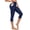 Navy Blue, variant on Women's 20" High Waisted Swim Pants Swim Leggings with Pockets Size L