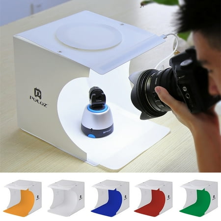 - Portable Foldable Mini Studio Photography Light Box Tent Kit with 5 Color Backgrounds, Mini Photo Studio, Light Room Box