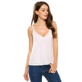 thumbnail image 6 of Zeagoo Womens V Neck Cami Tank Top Strap Sleeveless T Shirt Casual Loose Cotton Vest Blouse, 6 of 9
