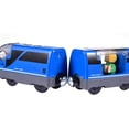thumbnail image 5 of Locomotora eléctrica, tren, locomotora a batería, juguete eléctrico de alta velocidad, enlace eléctrico, tren de madera magnético, pequeña vía de madera, regalo para niños, 5 of 5