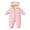 Pink, variant on Cute Baby Clothes Newborn Boy Girl Snowsuit Winter Coats Infant Jumpsuit Bodysuits Registry Warm Hooded Suit