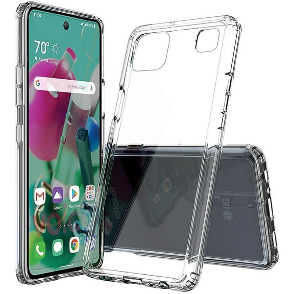 Clear Case for LG K92 5G, Transparent [Aquaflex] Semi-Flexible TPU [Shock Absorbing] Cover for LG K92 5G Phone (LM-K920AM, AT&T Cricket)