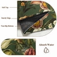 thumbnail image 6 of Round Rugs 3Ft, Tropical Botanical Round Area Rug Washable Indoor Throw Carpet, Summer Vintage Flowers Blooms Small Non Slip Circle Rug for Bedroom Living Room Home Decor Aesthetic, 6 of 8