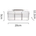 thumbnail image 3 of HUGFEGWE Box, Storage Organizer, Storage Box,First Aid Box,for Travel, Separated Small Size, Transparent UA824-11020, 3 of 7