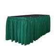 thumbnail image 5 of LA Linen SKT-Pop-14x29-10Lclips-NavyP72 Polyester Poplin Table Skirt with 10 L-Clips, Navy - 14 ft. x 29 in., 5 of 7
