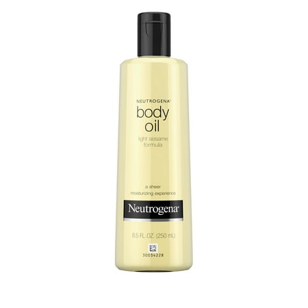 (2 pack) (2 pack) Neutrogena Moisturizing Body Oil, Light Sesame Formula, 8.5 fl. oz