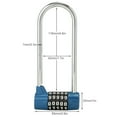 thumbnail image 1 of Aleación de Zinc U, Candado de Código de Contraseña de Dígitos Candado de Puerta de Gabinete Largo de Combinación de Forma Adicional, 1 of 7