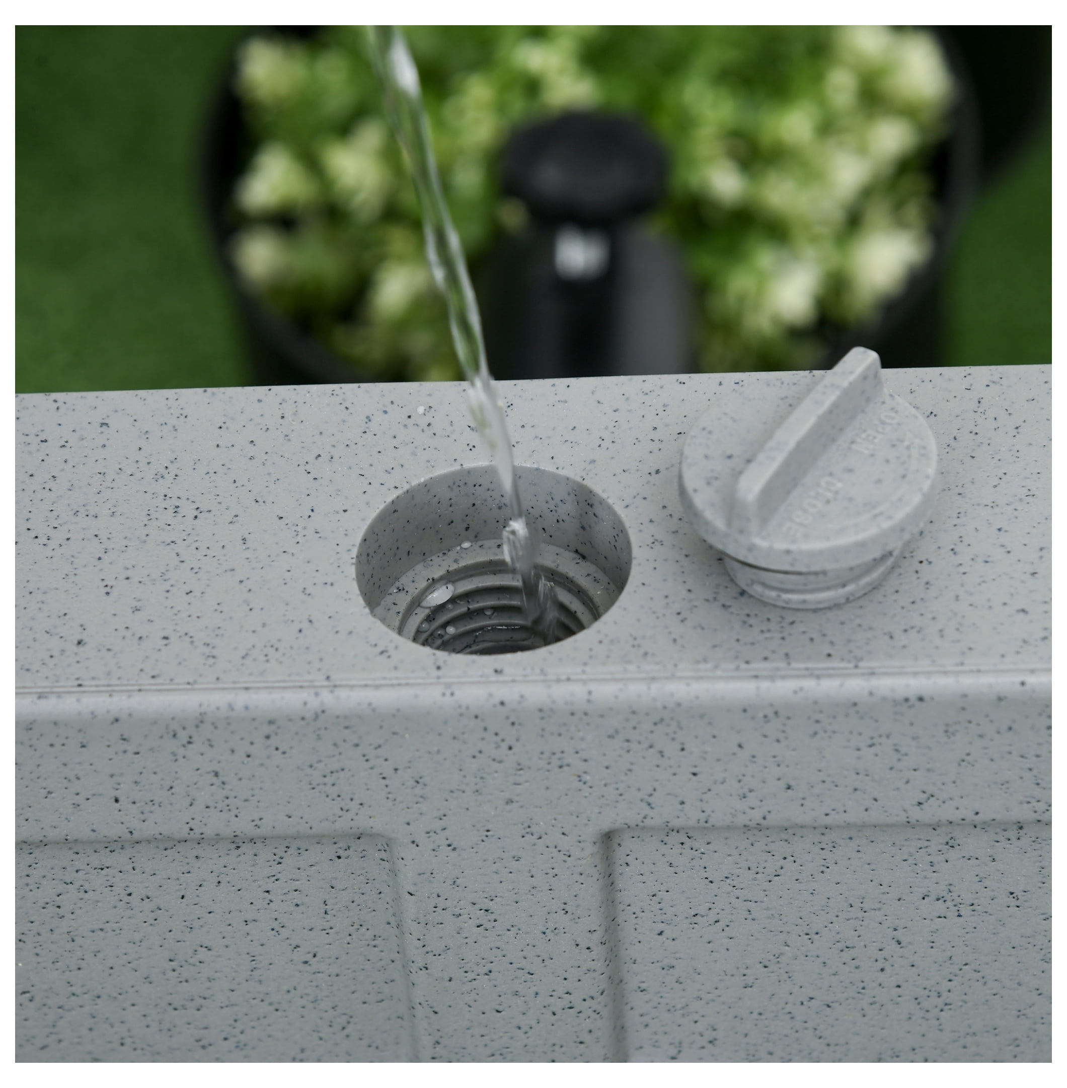 Patio Umbrella Base with Wheels, 53lbs Water or 66lbs Sand Filled, Heavy Duty Outdoor Umbrella Stand Holder, Gray
