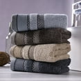 thumbnail image 5 of 2 paquetes de pañuelos, toallas de algodón para uso en el baño, toallas absorbentes suaves de secado rápido (gris), 5 of 5