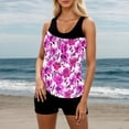 thumbnail image 2 of REDARER Ensemble Tankini Deux Pièces à Imprimé Floral avec Short de Bain Assorti pour Femmes Plage, 2 of 5
