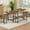 Brown, variant on Aukfa 63" Extendable Dining Table Set for 4-8, 3-Piece Kitchen Table Set with 2 Benches & 2 Stools, Space Saving Wood Table & Metal Frame,Gray