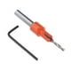thumbnail image 1 of Diámetro Del Vástago De 8 Mm Herramienta De Desbarbado De Brocas Avellanadoras de material acero De HSS Con Llave Para Carpintería 3.2mmx10mm DYNWAVEMX Broca de avellanado, 1 of 6