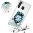 thumbnail image 5 of Compatible with Samsung Galaxy A21 Case Liquid Glitter Cute Stylish Slim TPU Silicone Quicksand Sparkle Shockproof Protective case for Women Girls Case for Samsung Galaxy A21 Pearl Owl YB, 5 of 12