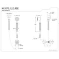 thumbnail image 2 of Kingston Brass KX1071SE Vintage Hand Shower Kit, Polished Chrome, 2 of 5