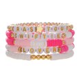 thumbnail image 3 of 5 Pulseras Amistad Con Cuentas Letras para Niñas Y Mujeres Fans Taylor (estilo G), 3 of 4
