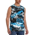 thumbnail image 2 of Balery Football Time Camisetas sin mangas para hombre, absorbe la humedad y protege contra el mal olor.-Small, 2 of 7
