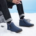 thumbnail image 4 of Botas de nieve forradas de piel Botas de eje corto Acogedoras botas de invierno antideslizantes para hombres para el invierno DQrwqpou Tenis De Mujer Tenis De Hombre, 4 of 6
