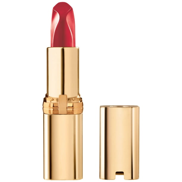 Lápiz labial L'Oréal Paris Colour Riche, acabado satinado rojo, 3,7 ml