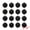 Black 2.4", variant on Unique Bargains Velvet Christmas 12 Pack Flocked Sphere Orbs Luxury Ornaments Red 2.4"