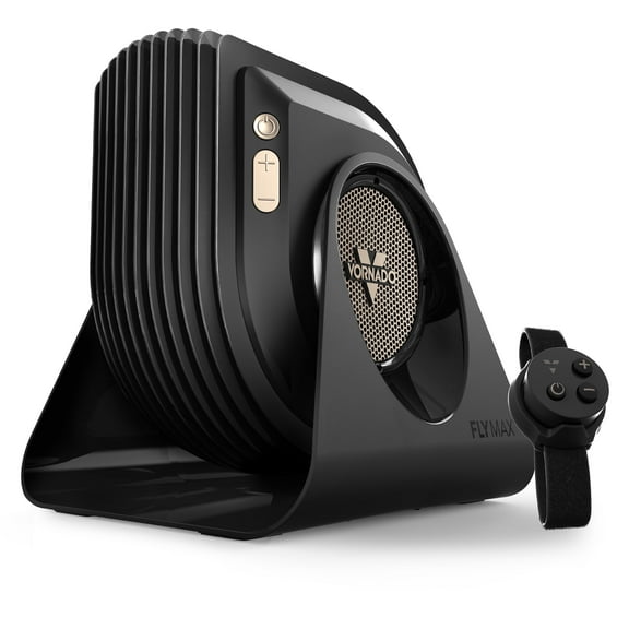 Vornado FLY MAX High Velocity Fitness Fan with Remote Control, Adjustable Tilt, 4 Speed Settings, Black