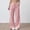 Red, variant on Striped Linen Pants Women Wide Leg Pant Elastic Waist Tie Up Lightweight Loungewear Casual Trousers Grey