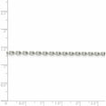 thumbnail image 4 of Sterling Silver 2.75mm Beveled Oval Cable Chain (24 X 2.75) Made In India qca080-24, 4 of 5