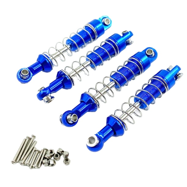 Amortiguador 4PCS Sunnimix para MN D90 D91 99S WPL C14 C24 1:12 RC Car Azul