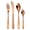 Roses - 4 pcs, variant on 304 Stainless Steel Tableware Set  Home Creative Western Cuisine Hotel Steak Knife  Fork Spoon 4 Piece Set  Gold Silver Rose Black Color YSH