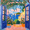 Blue Window, variant on FORMRS 3 Ring Binder with Pockets 1.5" D-Rings Clip Board 200 Sheets Capacity, Blue Floral Window