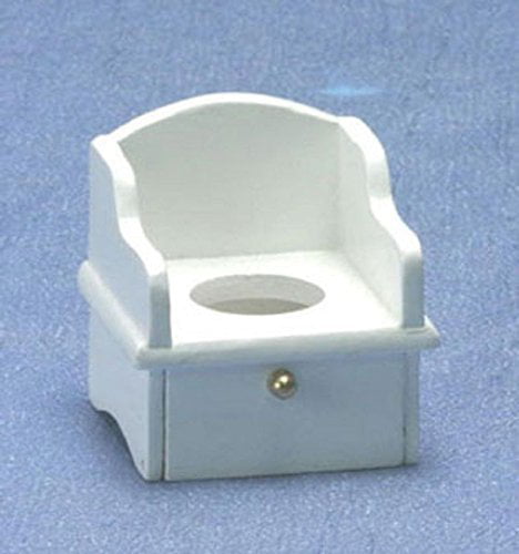 Dollhouse Miniature Baby Potty Training Chair ~ A2724WH 