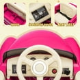 thumbnail image 5 of 12V Ride on Toys, Licensed Chevrolet 3100 Powered Ride on Cars with Remote Control, Bluetooth, Music, USB Ports, LED Lights, 4 Wheels Suspension, Electric Car for Kids Boys Girls Ages 3-6, Pink, 5 of 9
