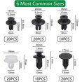 thumbnail image 2 of Car Fixing Clips, 6 Types Car Plastic Mounting Set, Bumper Mounting Clips Kit, Door Trim Car Body Rivets Mounting Kit, Nylon Bumper Expansion Rivetsbl, 2 of 5
