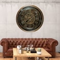thumbnail image 6 of THE GEARS CLOCK Wall Clock with Real Moving Gears IR-LI 32 in Round BRONZE-ANTIQUE, 6 of 10