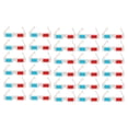 thumbnail image 1 of BRIGHTFUFU 30 gafas de cartón 3D universales con anaglifo para películas y vídeos, 1 of 7
