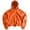 Orange, variant on Chiccall Mens Fleece Hoodie Oversized Long Sleeve Solid Hooded Sweatshirts Casual Fashion Athletic Pullover