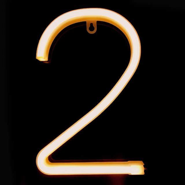 Lámpara de letras luminosas, luz LED Números luminosos Lámpara de número de letra LED Lámpara de neón Diseño elevado