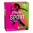 thumbnail image 1 of Tampones Playtex Sport con aplicador plástico super absorbente 18 pzas, 1 of 8