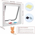 thumbnail image 2 of Cat Flap, Verrou Manuel 4 Voies, Économe en Énergie, Résistant aux Intempéries, Pratique, Petit Chien, Facile à Installer et à Utiliser, Version Améliorée m, 2 of 5