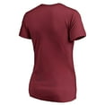 thumbnail image 3 of Women's Maroon Virginia Tech Hokies Logo V-Neck T-Shirt, 3 of 3