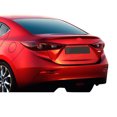 thumbnail image 2 of Ikon Motorsports Compatible with 14-18 Mazda 3 Mazda3 Sedan 4Dr Unpainted OE Style Trunk Spoiler - ABS, 2 of 7