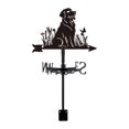 thumbnail image 1 of Veleta de metal con forma de perro, adorno de hierro forjado, estilo retro y rústico, indicador de dirección del viento para decoración de jardín,, 1 of 8
