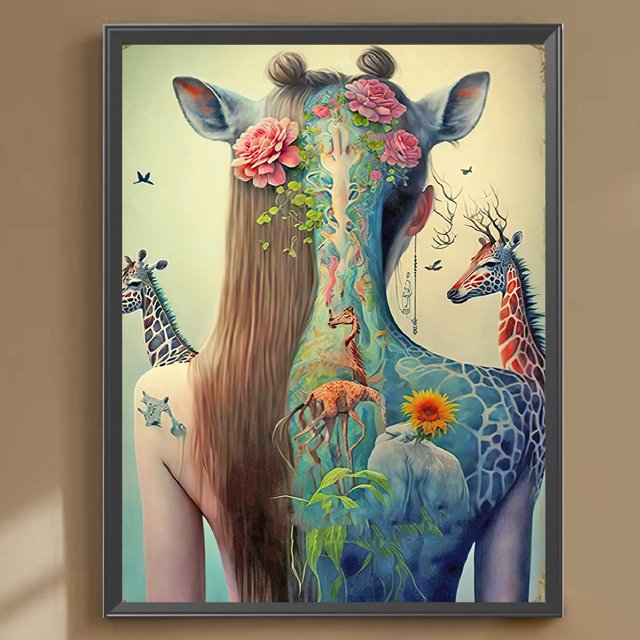 Cuadros Decorativos 5D bricolaje taladro redondo completo diamante pintura niña kit decoración del hogar arte artesanía(9) Wdftyju embutido en tela