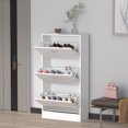 thumbnail image 2 of WIAWG 3 Drawer Tall Shoe Organizer Cabinet for Entryway Painted White, 2 of 7