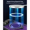 thumbnail image 5 of for iPhone 13 Pro Case with 360° Rotatable Magnetic Ring Stand, Large Window Design Compatible with Magsafe, Military-Grade Protection Shockproof Phone Cover for Women Men, Purple, 5 of 14