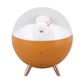 thumbnail image 4 of Humidificador de aire con forma de oso espacial naranja, minidifusor de niebla de 260 ml con luz nocturna y carga USB para habitación de niños, 4 of 8