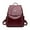 Red, variant on Bunblic Trendy PU Leather Backpack Purse for Women and Ladies Shoulder Travel Daypack Bag Black