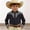 Light Gray, variant on Boys Tshirts Boys Western Cowboy Print Long Sleeve Button Down Shirt Girls' Tops Green 4-5 Years