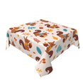 thumbnail image 2 of Wukai Forest Squirrel Nuts Waterproof Tablecloth for Kitchen Dining, Fits Square Tables for 2-4 Seats -60"x60", 2 of 7
