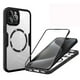 thumbnail image 2 of Funda transparente con protección de pantalla completa 360 para iPhone 14 15 Pro Max 11 12 13Pro 14Plus 15Plus, cubierta magnética para montaje en coche, 2 of 4